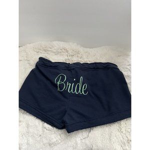 Kavio navy blue bride embroidered shorts wedding Large